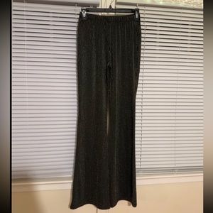 Black Sparkly mid ride stretchy pants one size